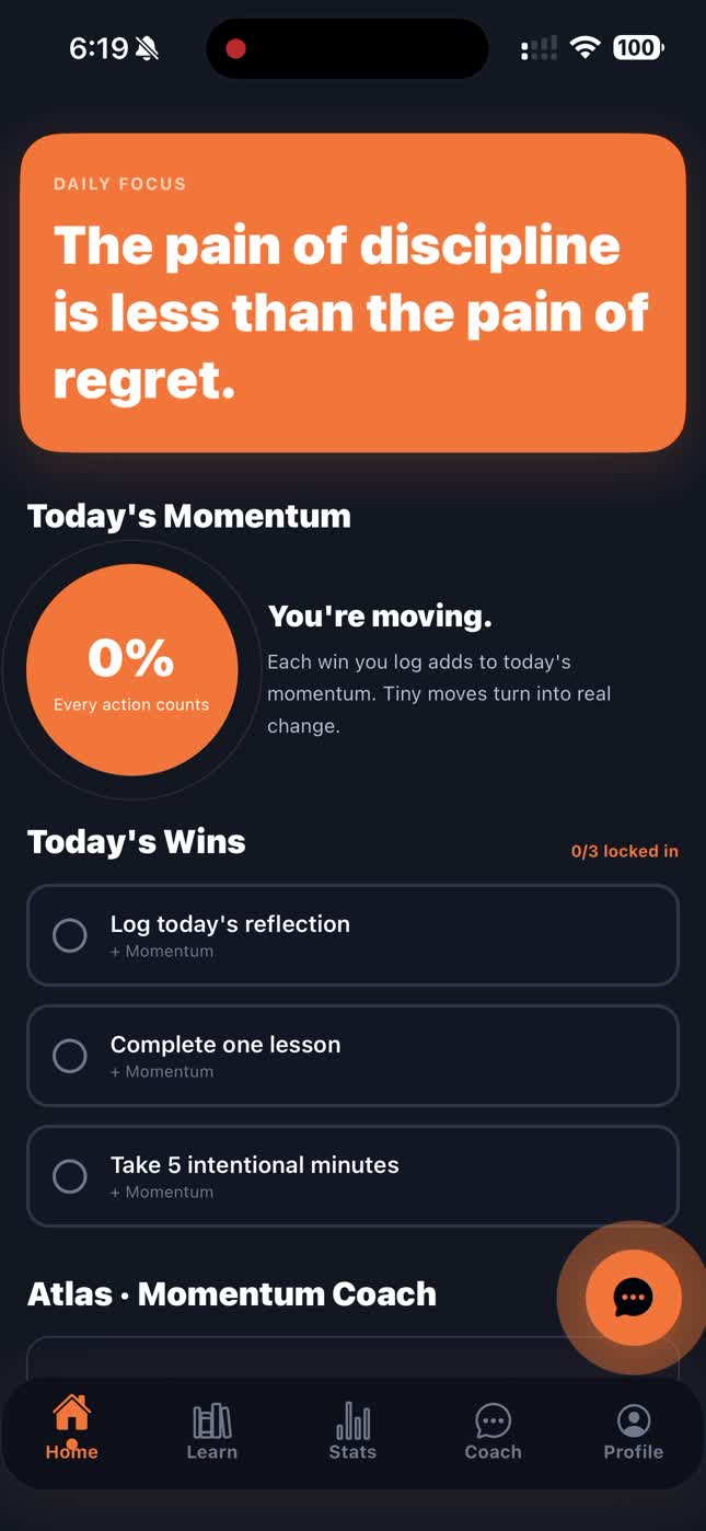 ProjectAdulting demo screenshot 1